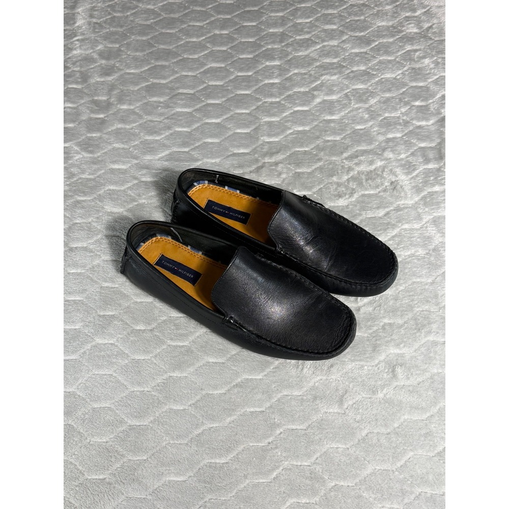 Tommy Hilfiger Donnovan Black Leather Driving Loafers Mens 9M M8BS01167-990